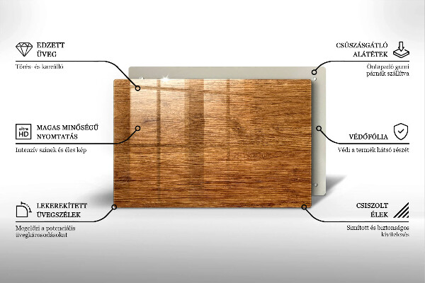 Piatto per candele con finitura a texture effetto pannello in legno