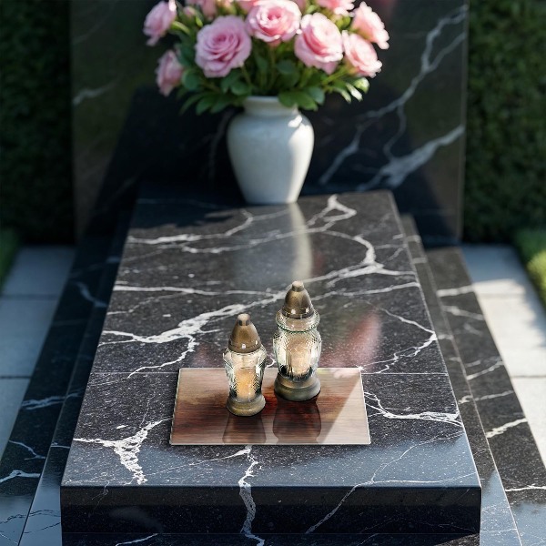 Piatto per candele con finitura a texture effetto pannello in legno