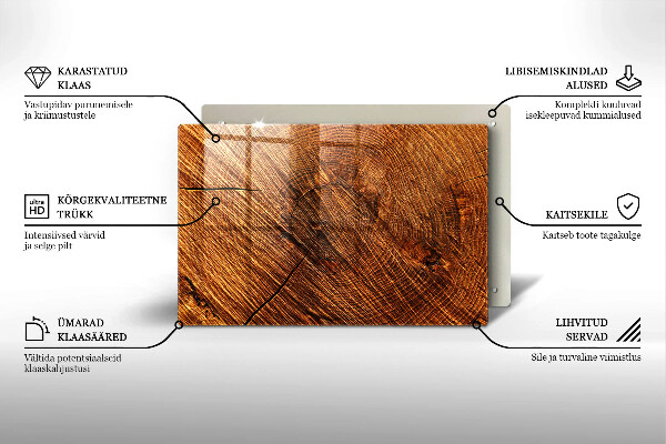Piastra in vetro per candele tombali con struttura in legno