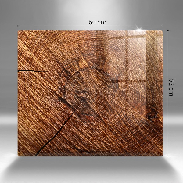 Piastra in vetro per candele tombali con struttura in legno