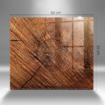 Piastra in vetro per candele tombali con struttura in legno