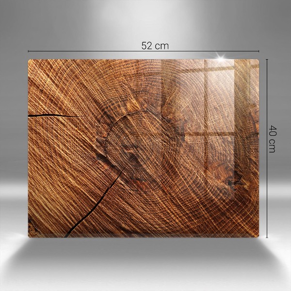 Piastra in vetro per candele tombali con struttura in legno