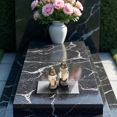 Piatto per candele con motivo a texture metallica