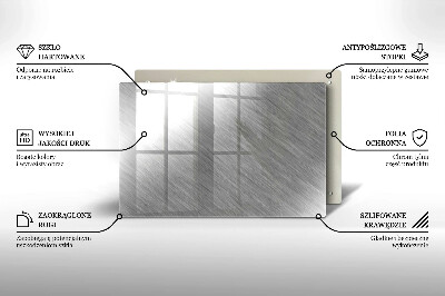 Piatto per candele con motivo a texture metallica
