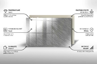 Piatto per candele con motivo a texture metallica