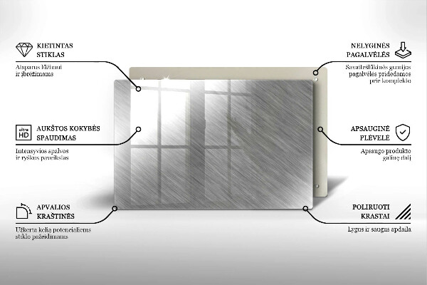 Piatto per candele con motivo a texture metallica