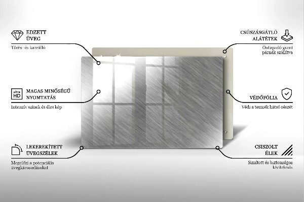 Piatto per candele con motivo a texture metallica