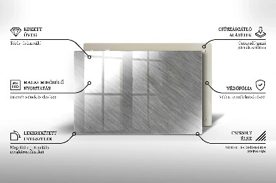 Piatto per candele con motivo a texture metallica