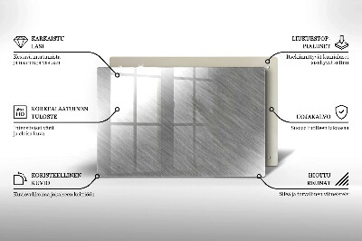 Piatto per candele con motivo a texture metallica