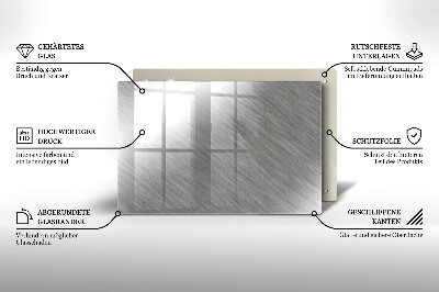Piatto per candele con motivo a texture metallica