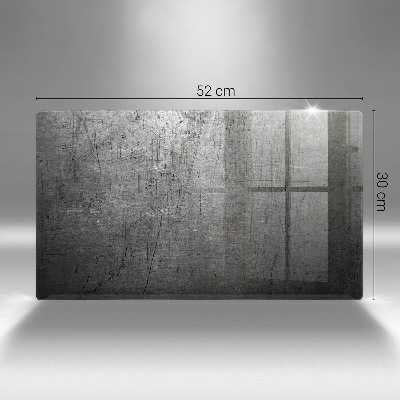 Piastra in vetro per candele tombali con trattamento protettivo per il metallo