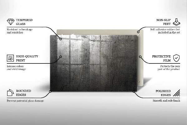 Piastra in vetro per candele tombali con trattamento protettivo per il metallo