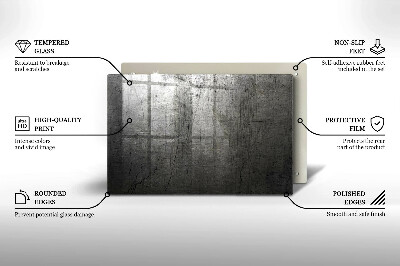 Piastra in vetro per candele tombali con trattamento protettivo per il metallo