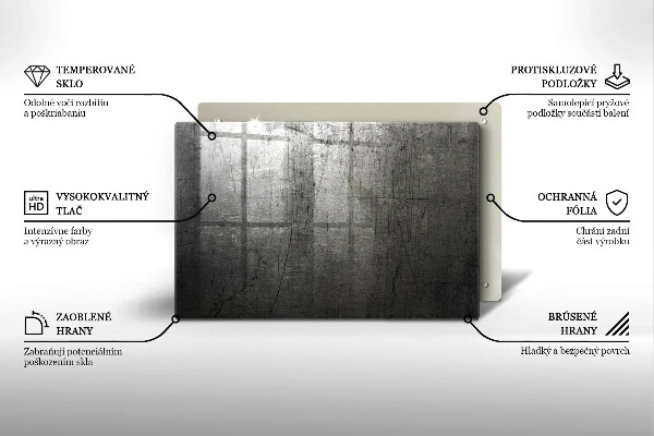 Piastra in vetro per candele tombali con trattamento protettivo per il metallo