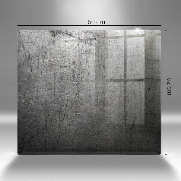 Piastra in vetro per candele tombali con trattamento protettivo per il metallo