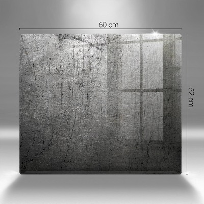 Piastra in vetro per candele tombali con trattamento protettivo per il metallo