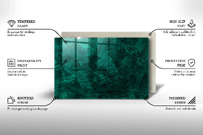 Piastra in vetro per candele tombali con decorazione a texture di sfondo in stile pietra