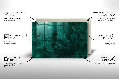 Piastra in vetro per candele tombali con decorazione a texture di sfondo in stile pietra