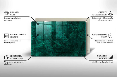 Piastra in vetro per candele tombali con decorazione a texture di sfondo in stile pietra