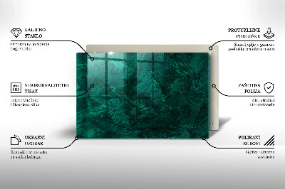 Piastra in vetro per candele tombali con decorazione a texture di sfondo in stile pietra