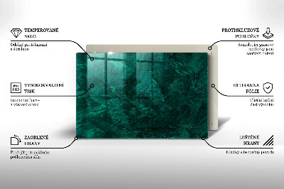 Piastra in vetro per candele tombali con decorazione a texture di sfondo in stile pietra