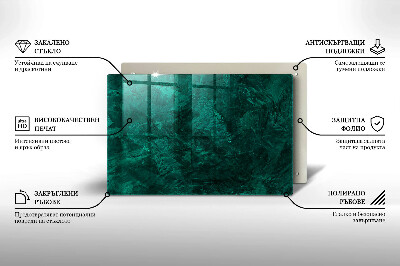 Piastra in vetro per candele tombali con decorazione a texture di sfondo in stile pietra