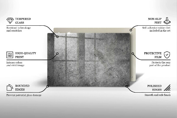 Piatto per candele con finitura effetto pietra cemento