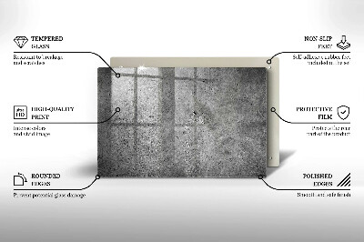 Piatto per candele con finitura effetto pietra cemento
