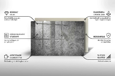 Piatto per candele con finitura effetto pietra cemento