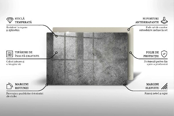 Piatto per candele con finitura effetto pietra cemento