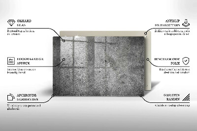 Piatto per candele con finitura effetto pietra cemento