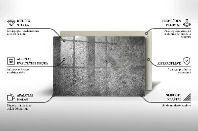 Piatto per candele con finitura effetto pietra cemento