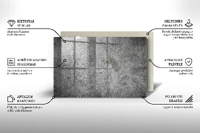Piatto per candele con finitura effetto pietra cemento