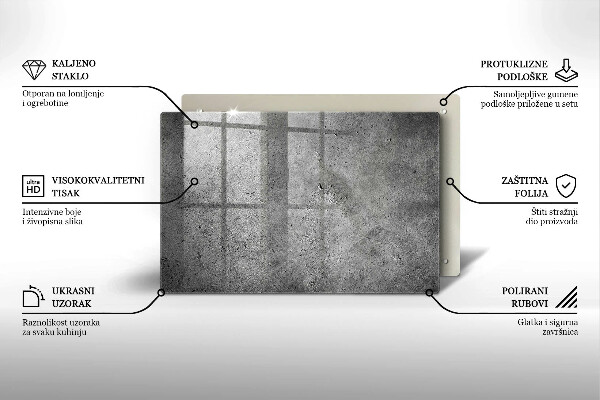 Piatto per candele con finitura effetto pietra cemento