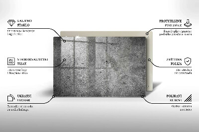Piatto per candele con finitura effetto pietra cemento