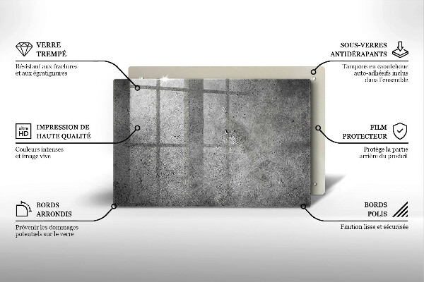Piatto per candele con finitura effetto pietra cemento