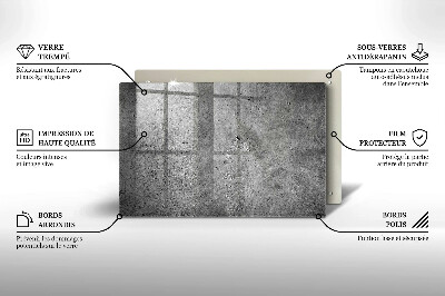 Piatto per candele con finitura effetto pietra cemento