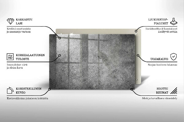 Piatto per candele con finitura effetto pietra cemento