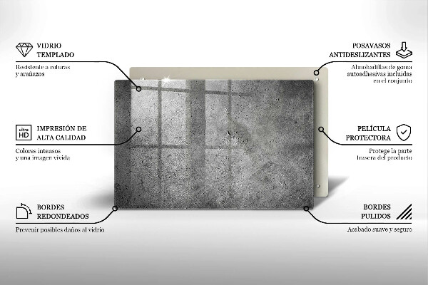 Piatto per candele con finitura effetto pietra cemento