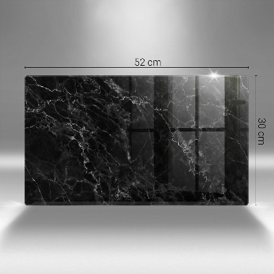 Piastra in vetro per candele tombali con motivo in marmo elegante