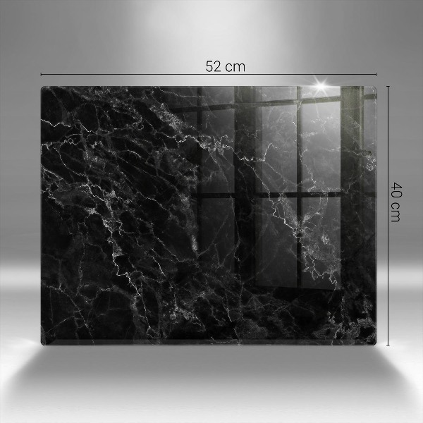 Piastra in vetro per candele tombali con motivo in marmo elegante