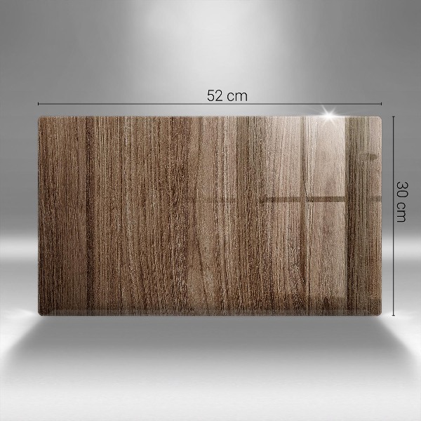 Piatto per candele con trama effetto legno