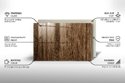 Piatto per candele con trama effetto legno