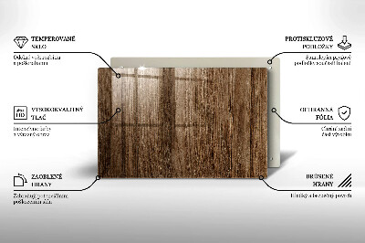 Piatto per candele con trama effetto legno