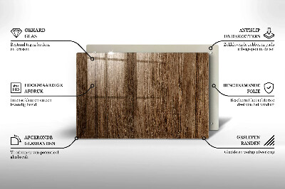 Piatto per candele con trama effetto legno