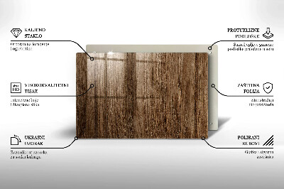 Piatto per candele con trama effetto legno