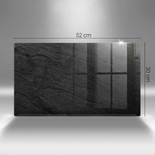 Piastra in vetro per candele tombali con finitura effetto pietra