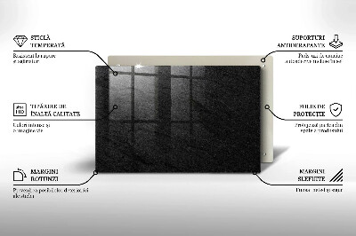 Piastra in vetro per candele tombali con finitura effetto pietra