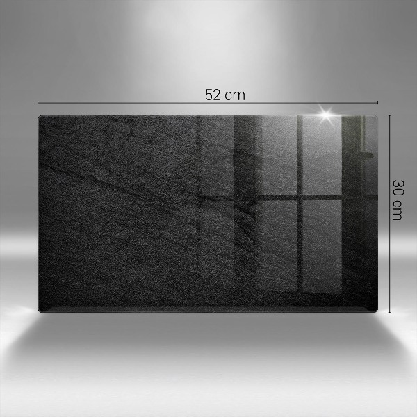 Piastra in vetro per candele tombali con motivo a struttura rocciosa