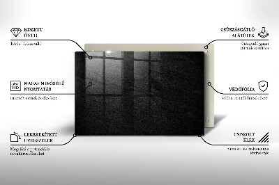 Piastra in vetro per candele tombali con motivo a struttura rocciosa